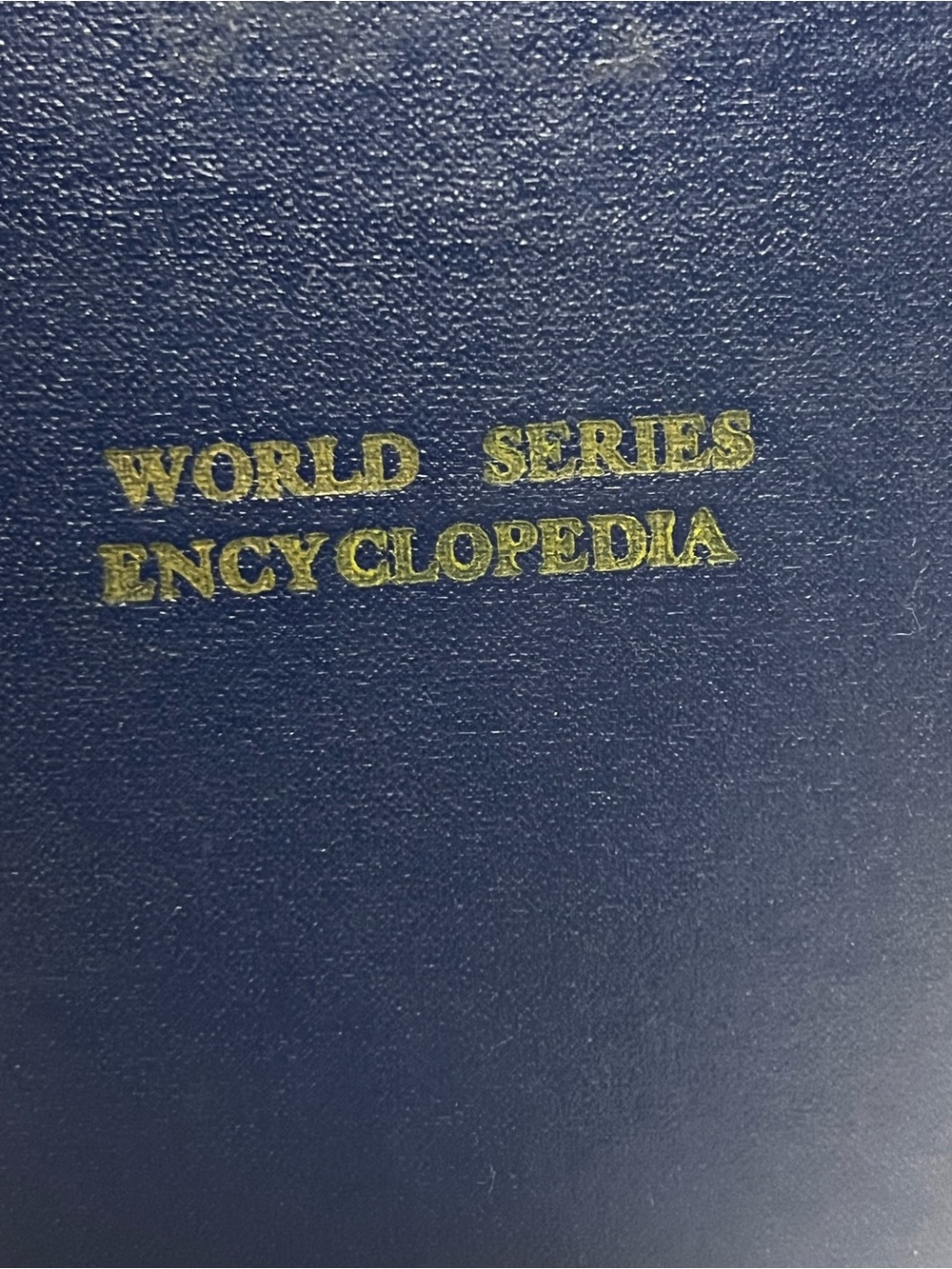 World Series Encyclopedia - Navy Blue Cover copyright 1961
